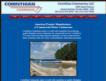 Tablet Screenshot of corinthiancatamarans.com